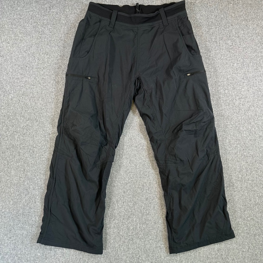 Lululemon Black Cargo Pants Women Large Hiking Athletic Outdoor Straight Leg Y2K